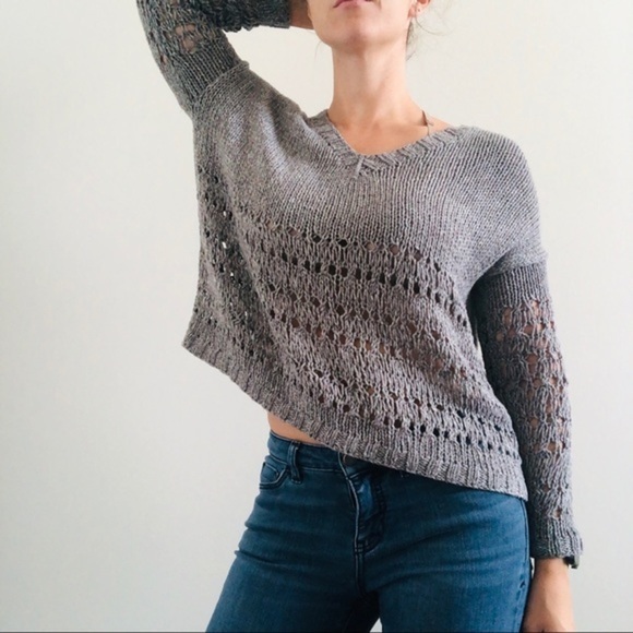 Vince Hand Knit Gray sweater - Picture 3 of 8